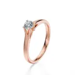 Pierścionek z diamentem różowe złoto AJPZ_131